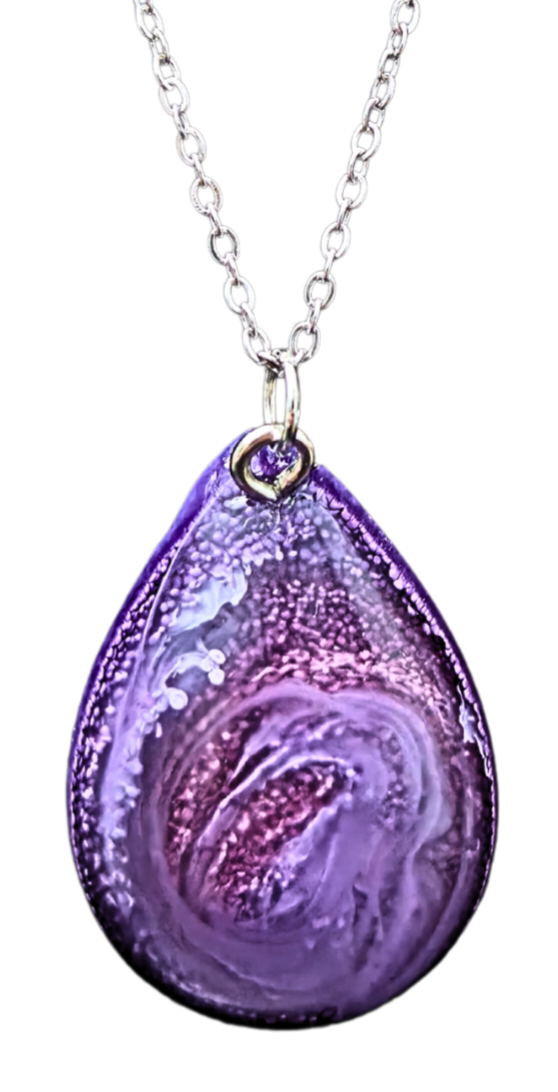 ALZHEIMER'S AWARENESS Handmade Resin Petri Pendant Collection