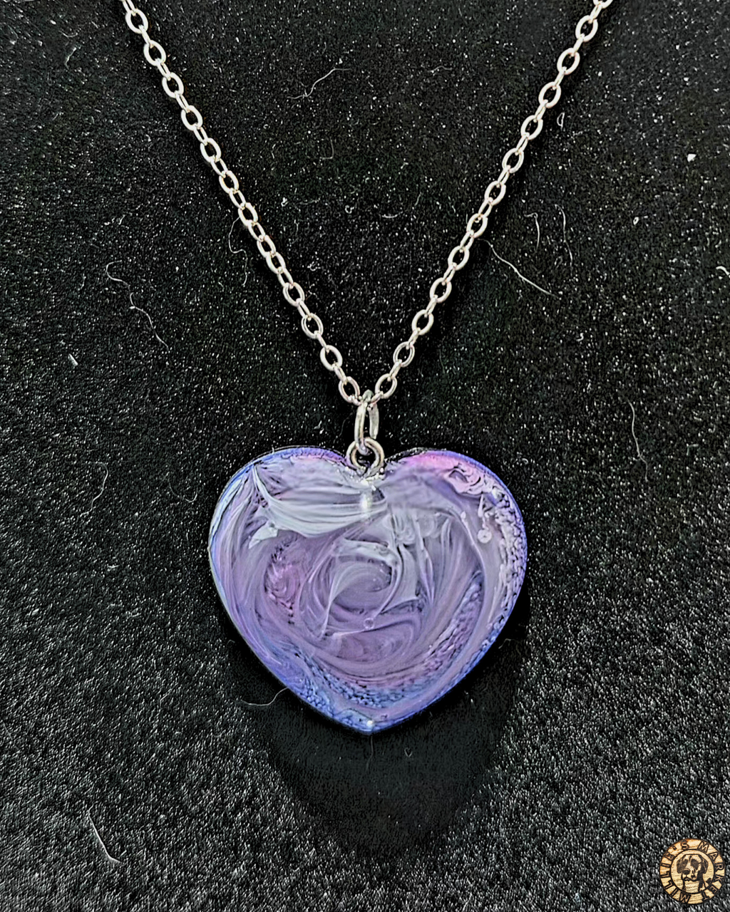 COTTON CANDY Handmade Resin Petri Pendant Necklace