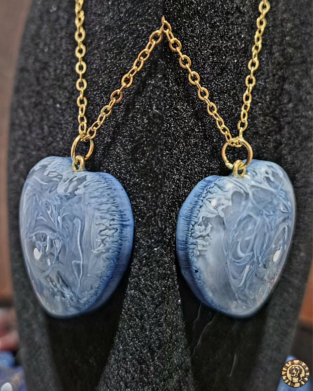 CLOUD NINE Handmade Resin Petri Pendant Necklace