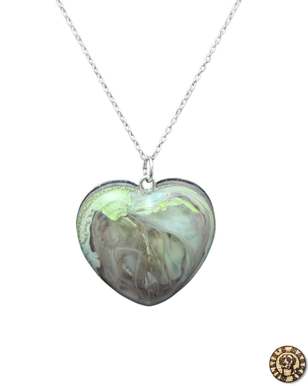 MENTHOL Handmade Resin Petri Pendant Necklace