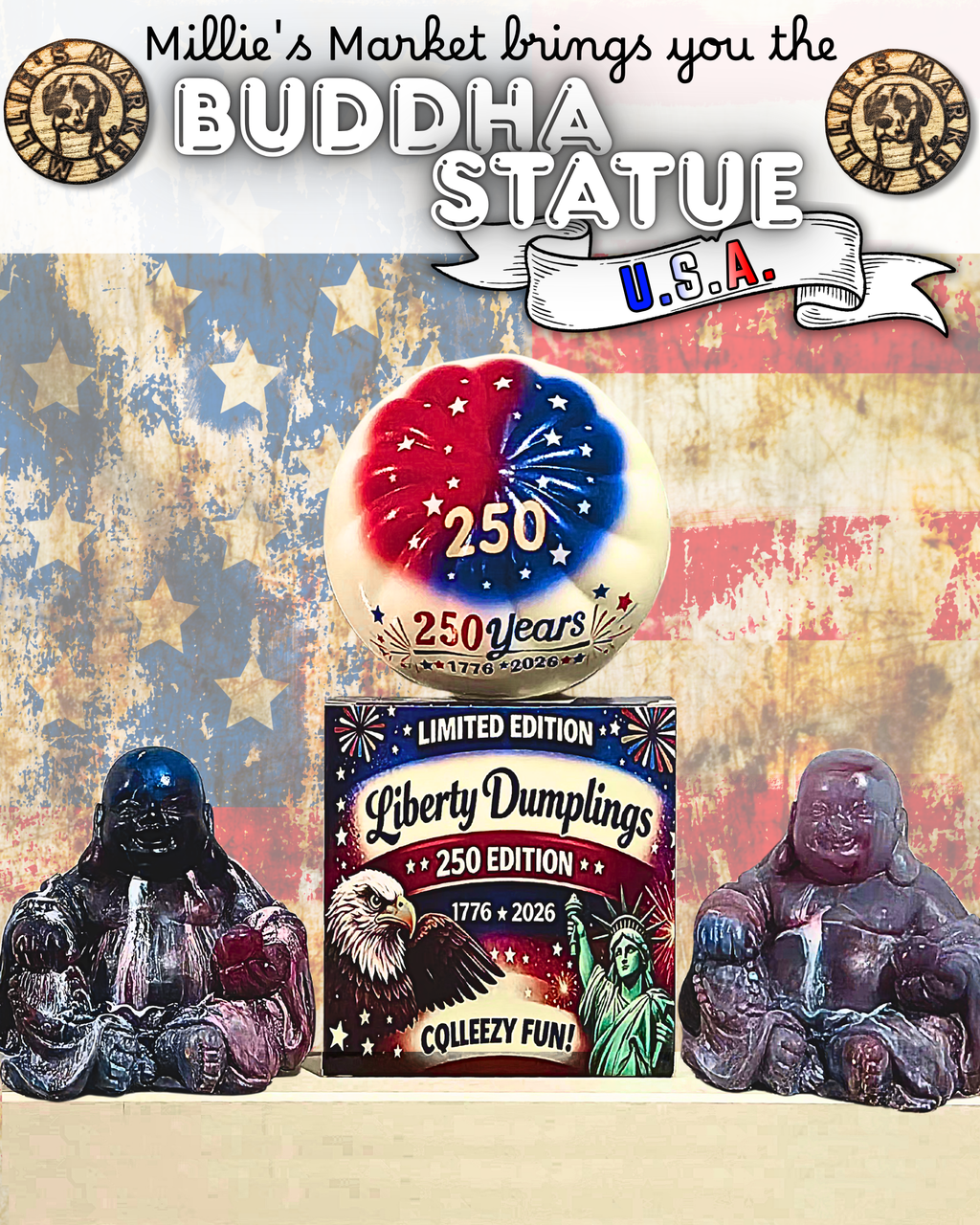 Handmade Resin Buddha Statue