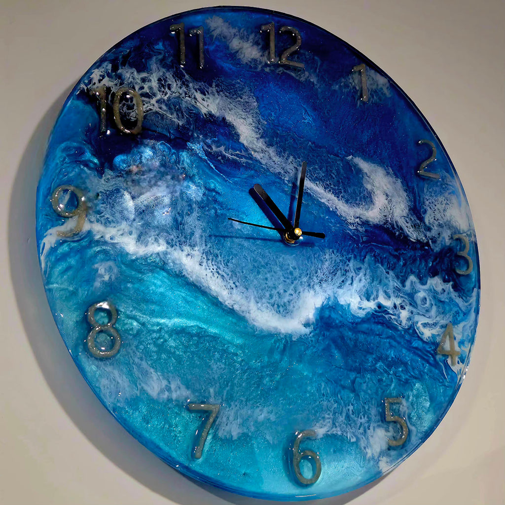 POSEIDON Handmade Resin Wall Clock