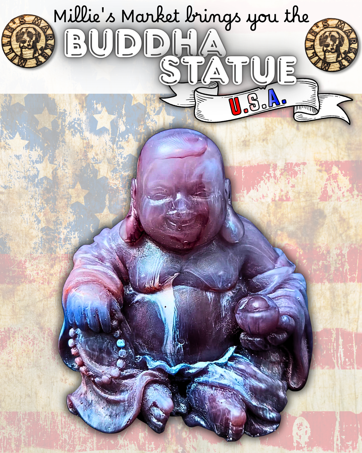 Handmade Resin Buddha Statue