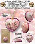 STRAWBERRY SHORTCAKE Handmade Resin Petri Pendant Necklace