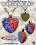 ROMEO & JULIET Handmade Resin Pendant Necklace