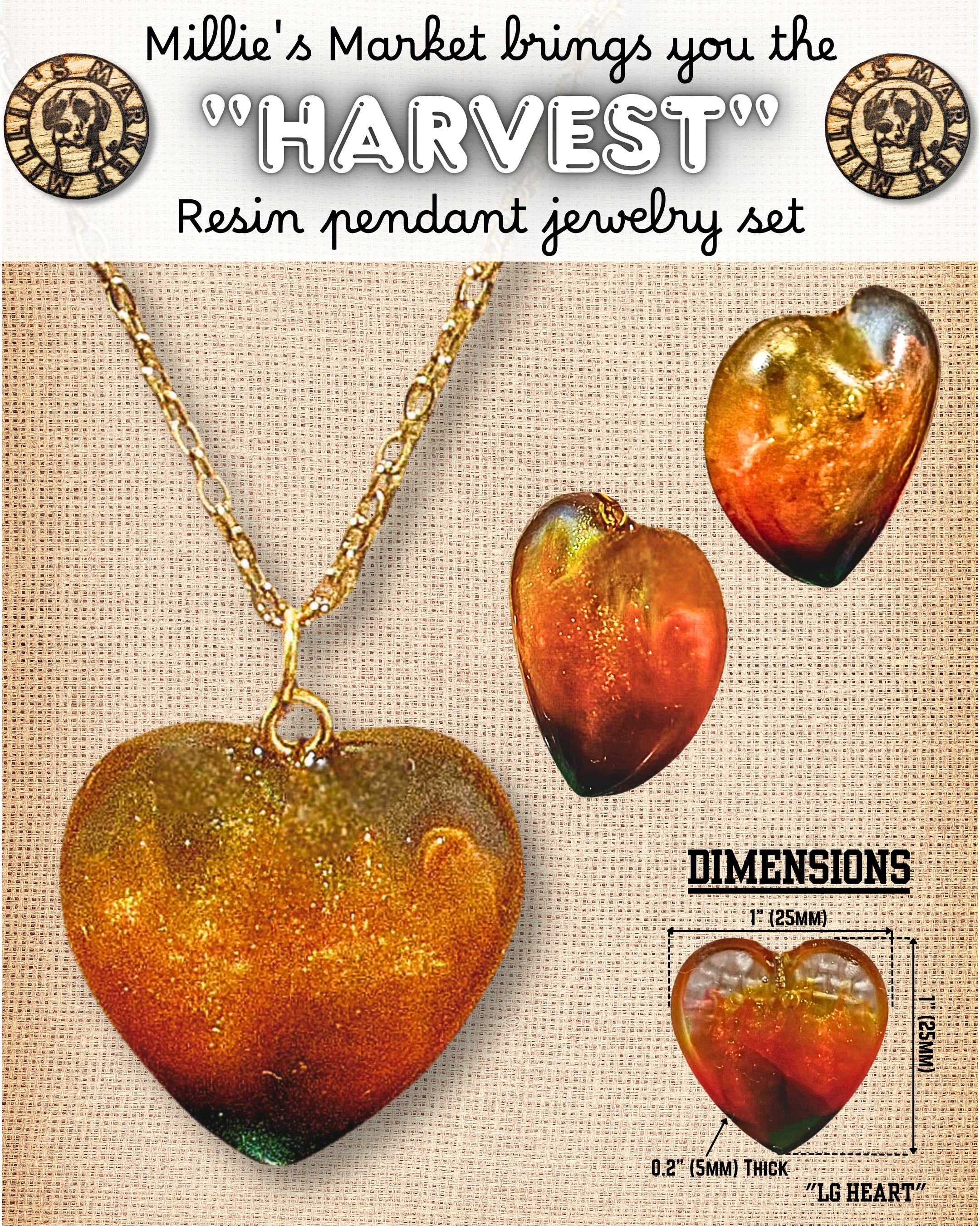 HARVEST Handmade Resin Jewelry