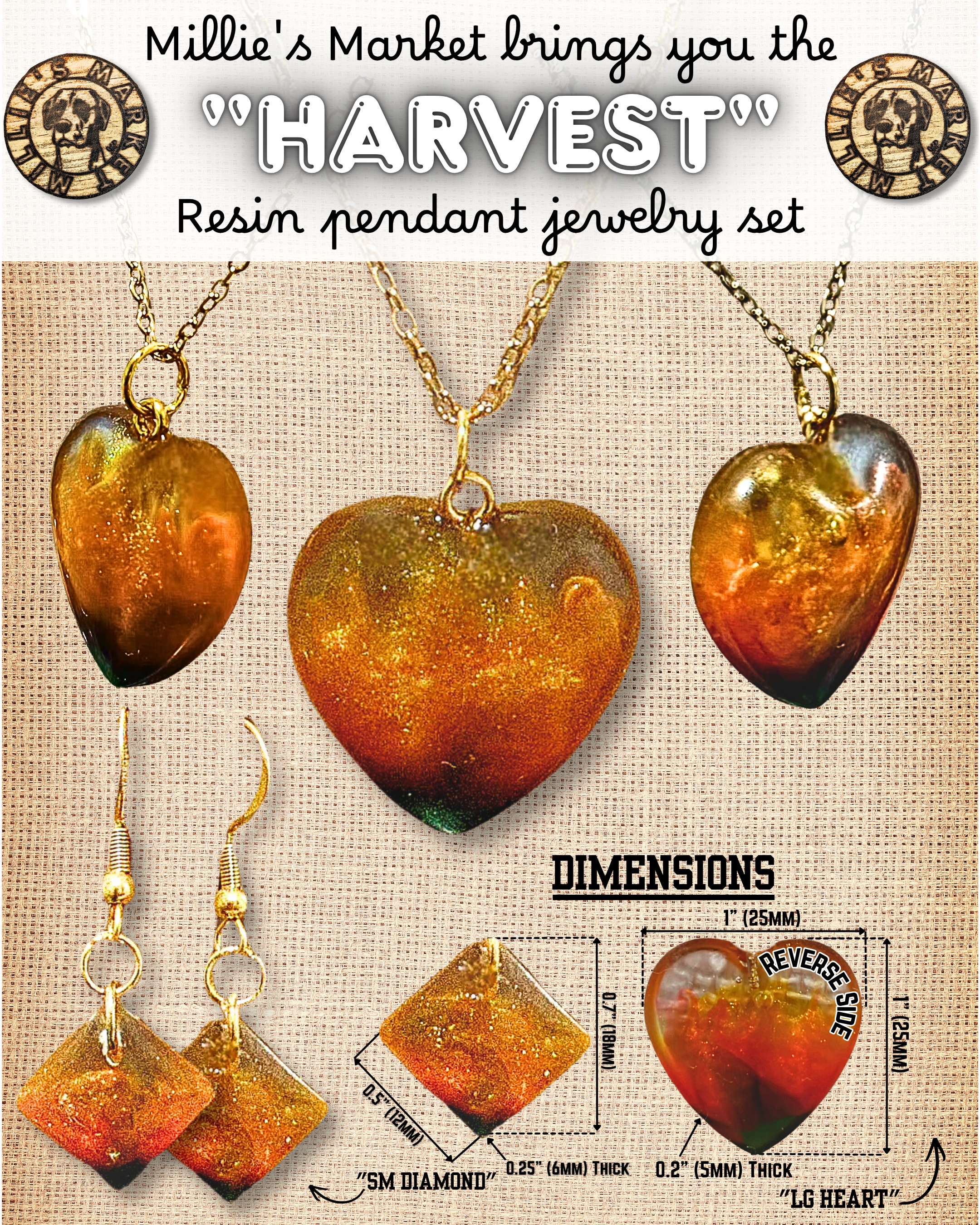 HARVEST Handmade Resin Jewelry