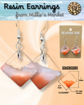 CREAMSICLE Handmade Resin Earrings