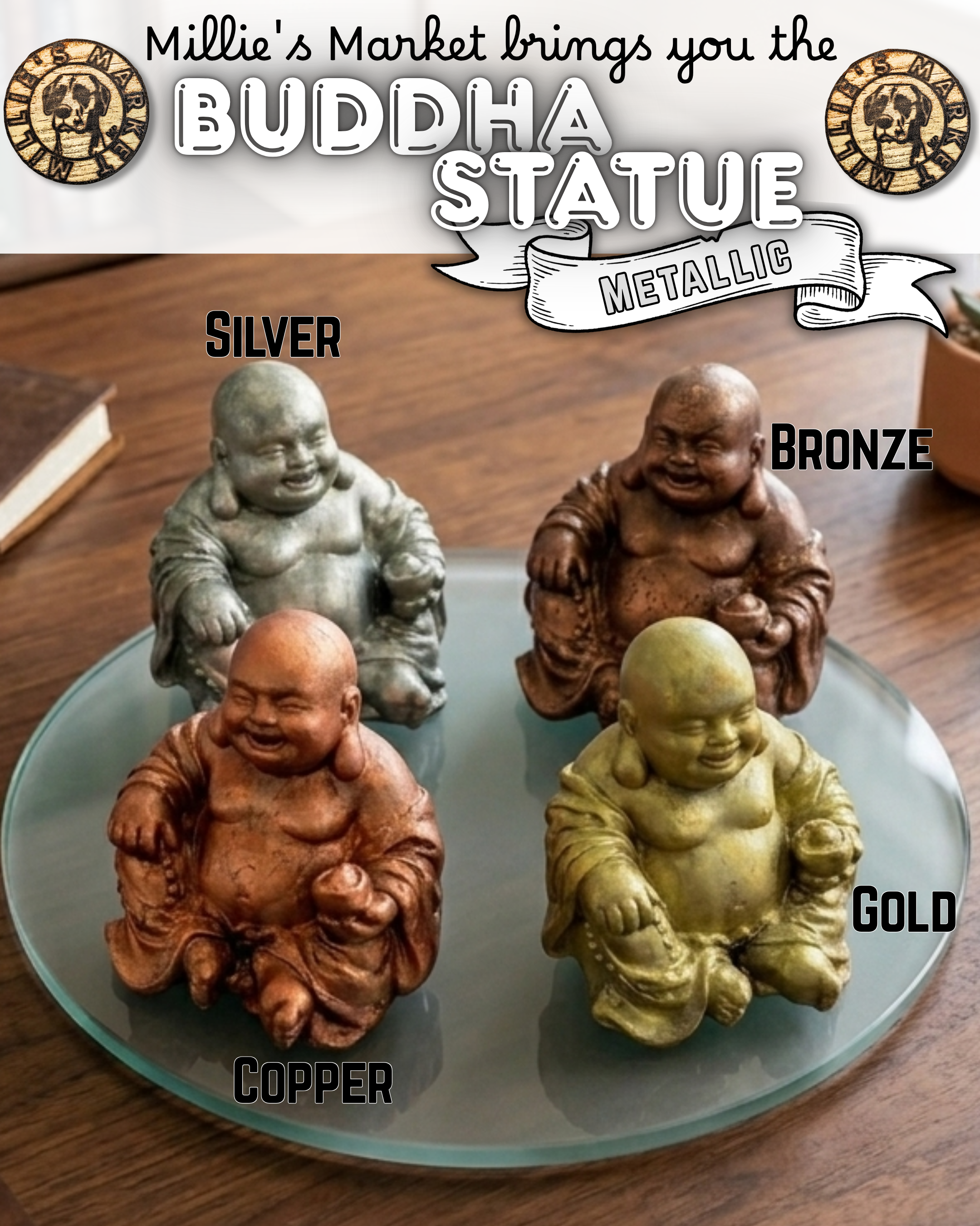 Handmade Resin Buddha Statue