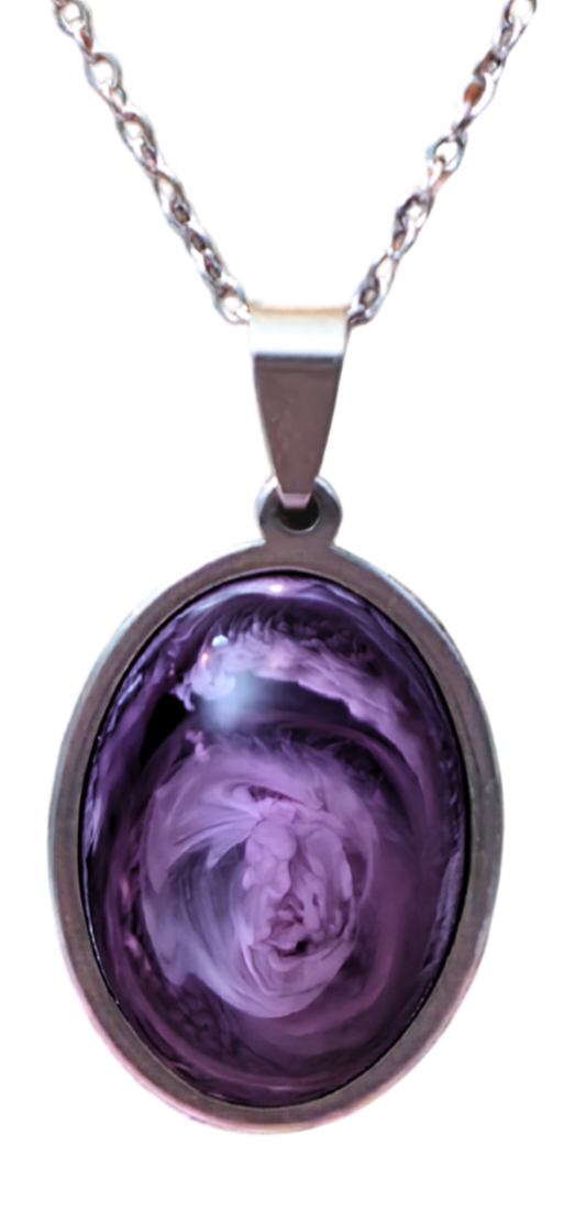 ALZHEIMER'S AWARENESS Handmade Resin Petri Pendant Collection