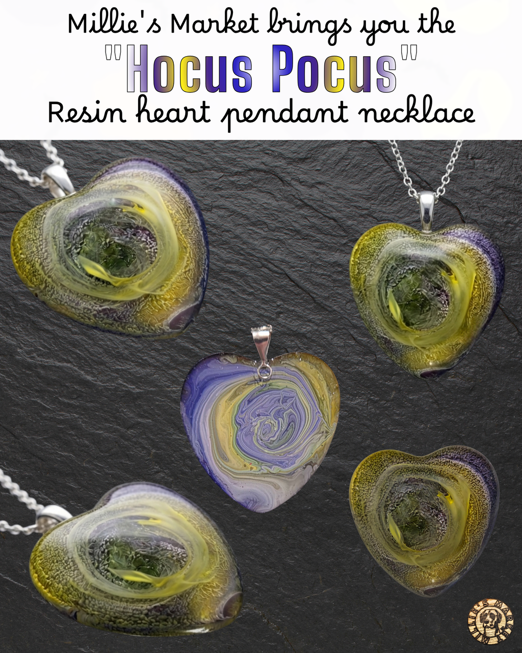 HOCUS POCUS Handmade Resin Pendant Necklace