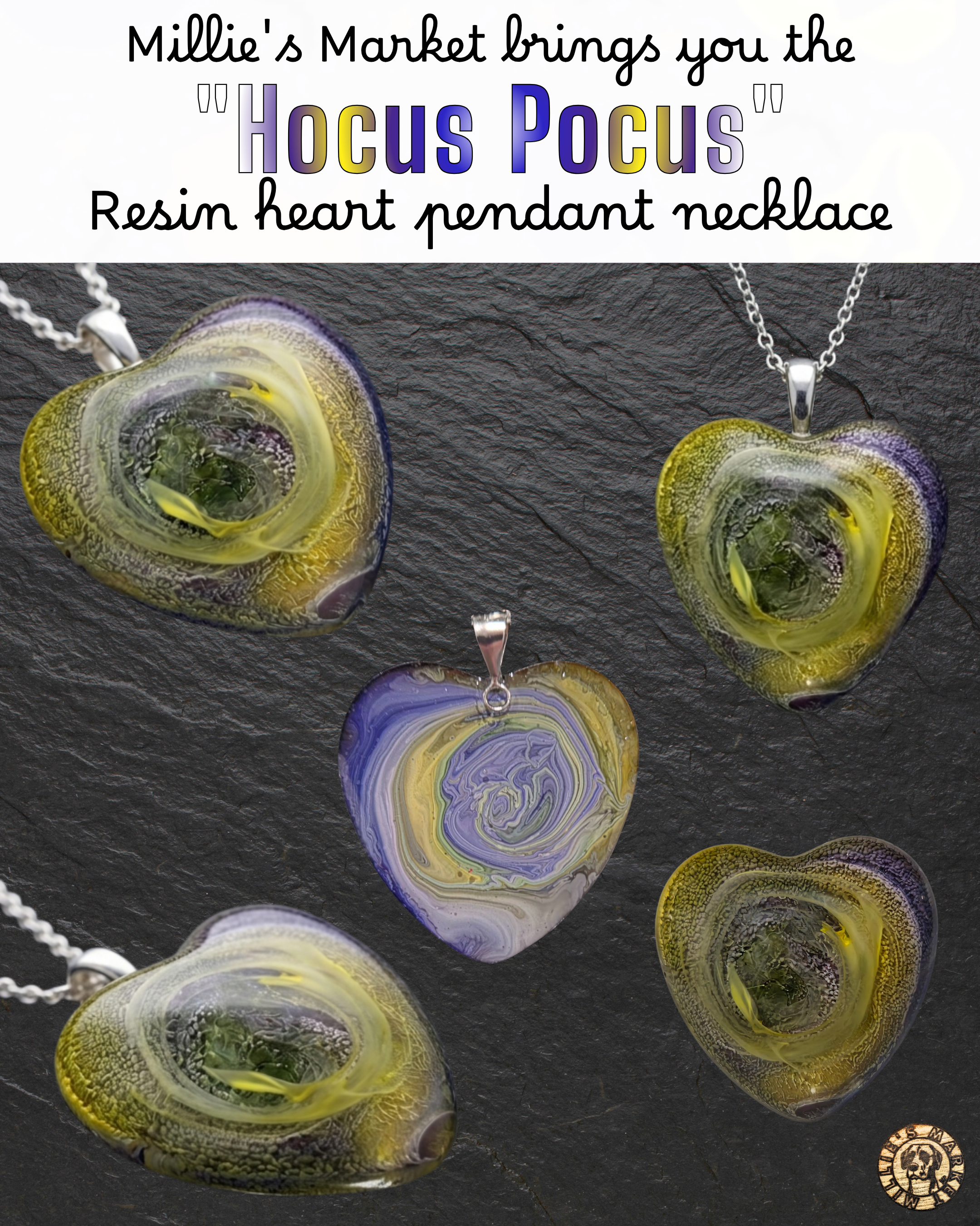 HOCUS POCUS Handmade Resin Pendant Necklace