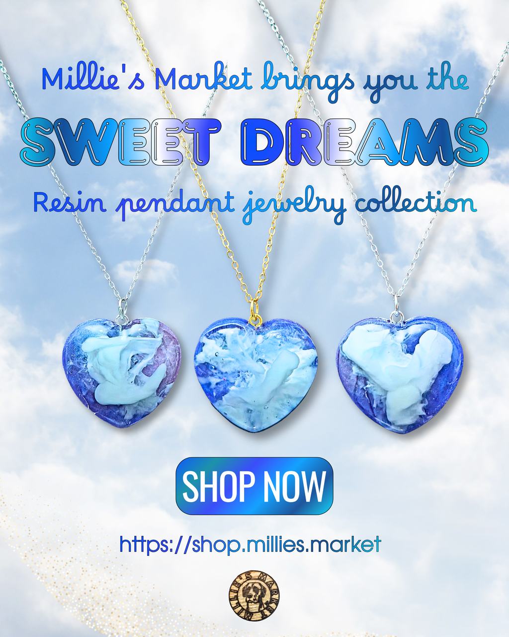 SWEET DREAMS Handmade Resin Pendant Jewelry Collection
