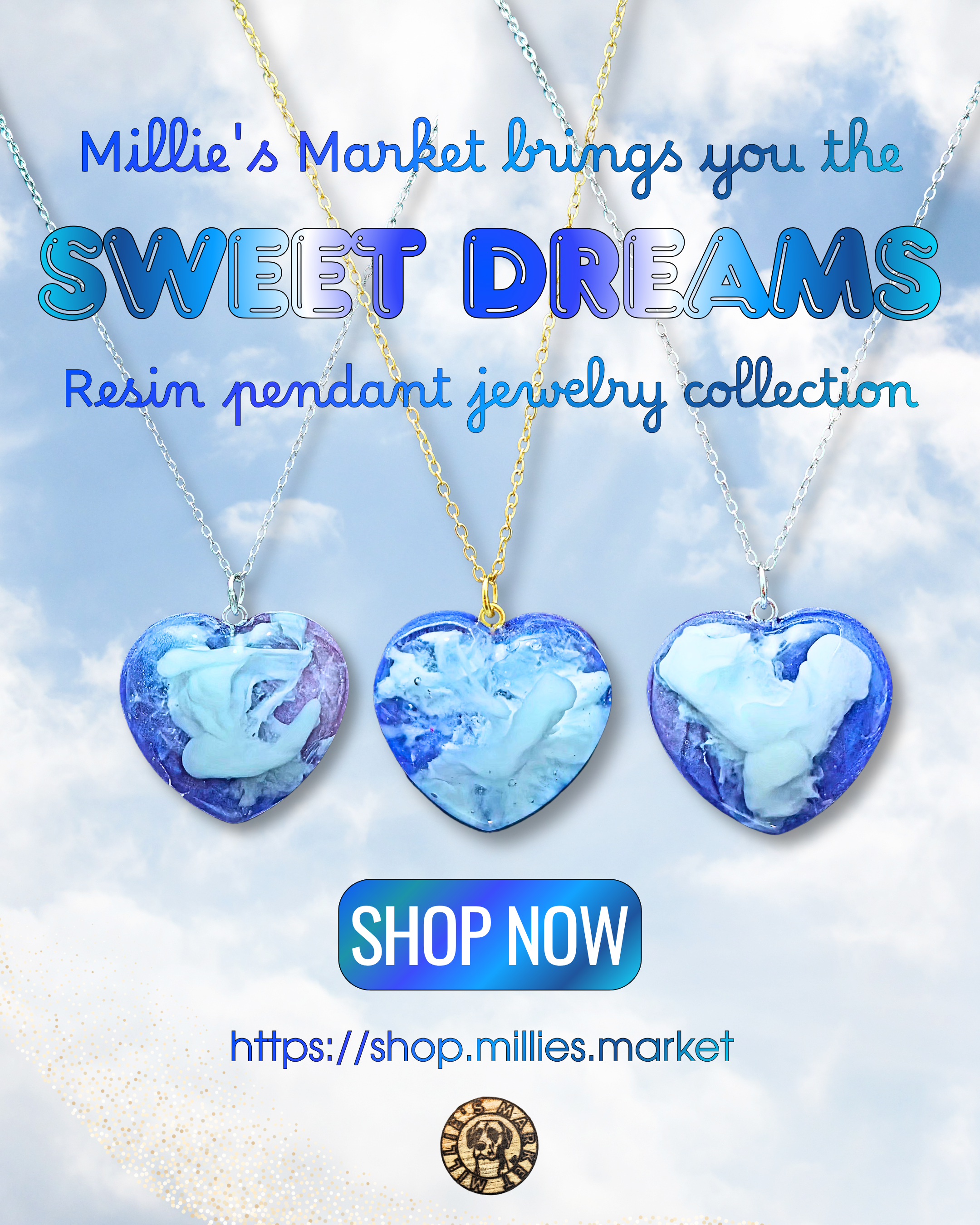 SWEET DREAMS Handmade Resin Pendant Jewelry Collection