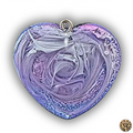 COTTON CANDY Handmade Resin Petri Pendant Necklace