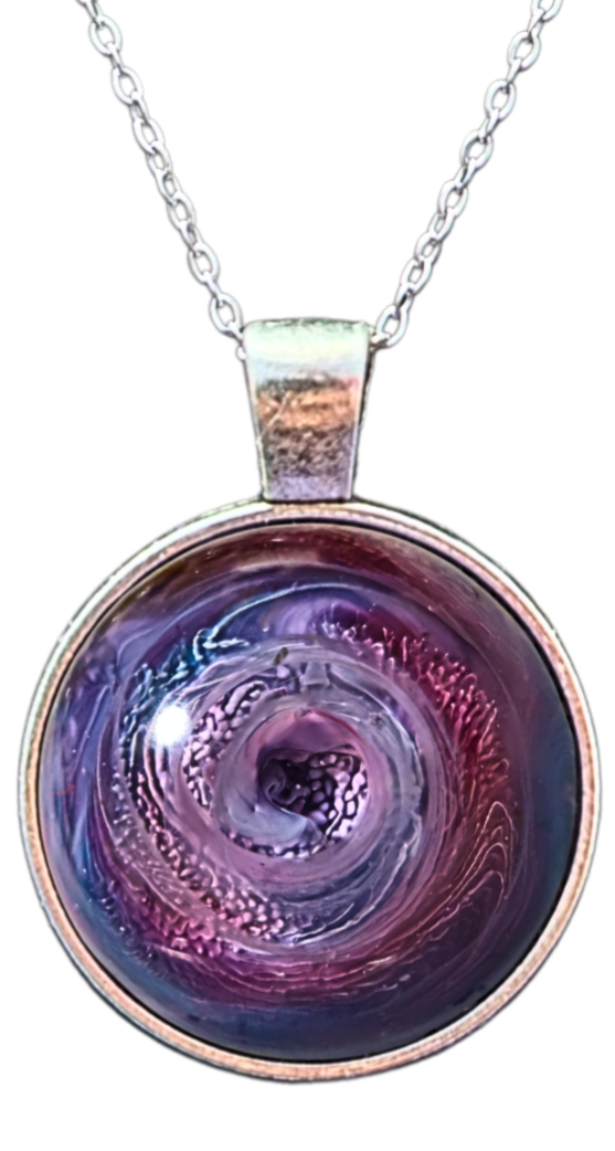ALZHEIMER'S AWARENESS Handmade Resin Petri Pendant Collection