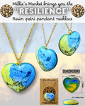 RESILIENCE Handmade Resin Petri Pendant Necklace