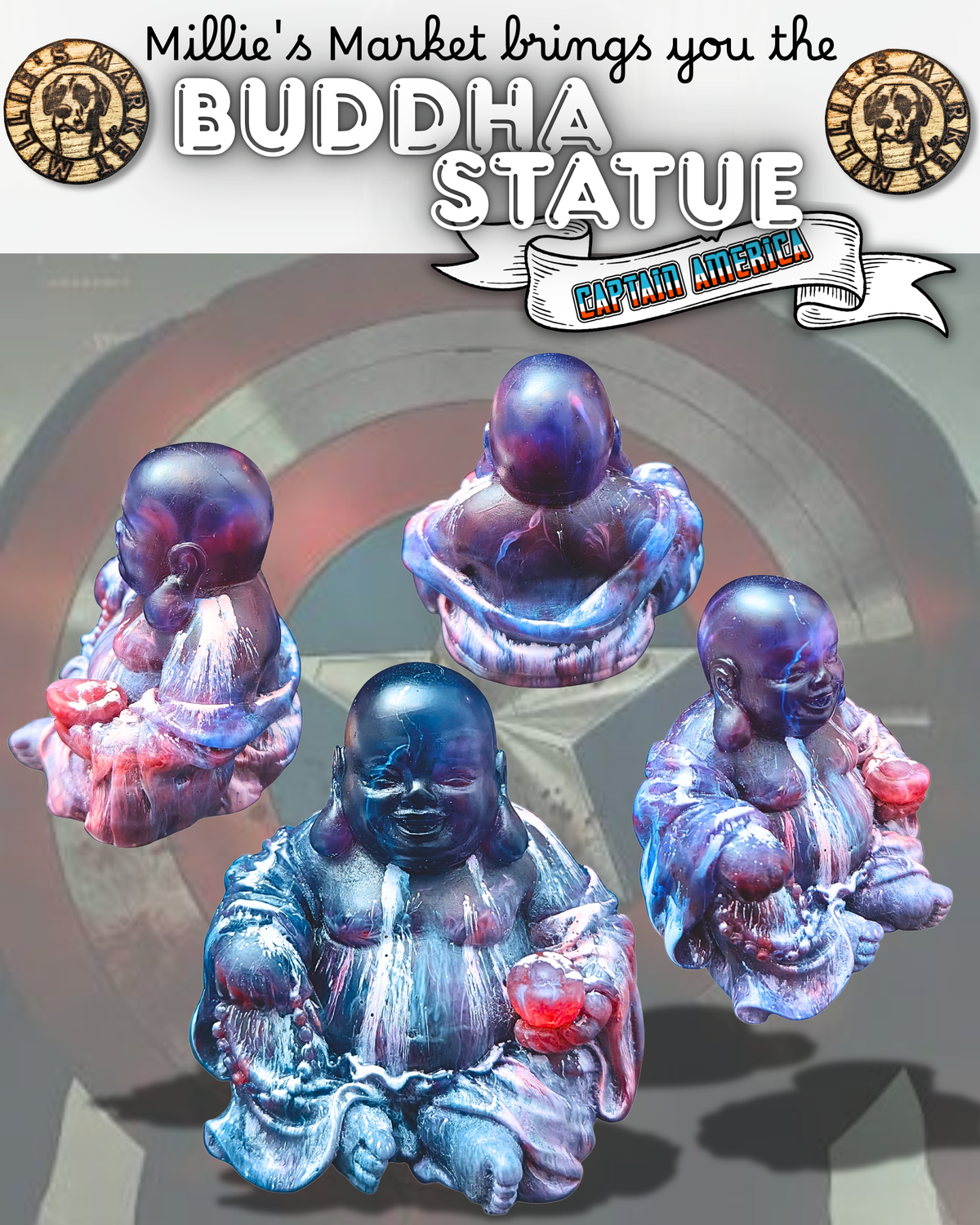 Handmade Resin Buddha Statue