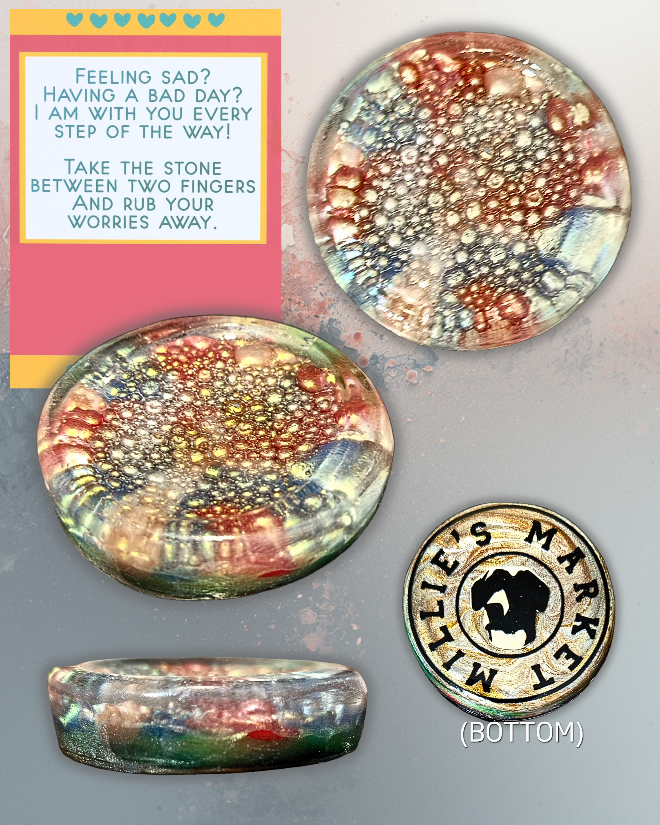 AMERICA 250 Resin Worry Stone