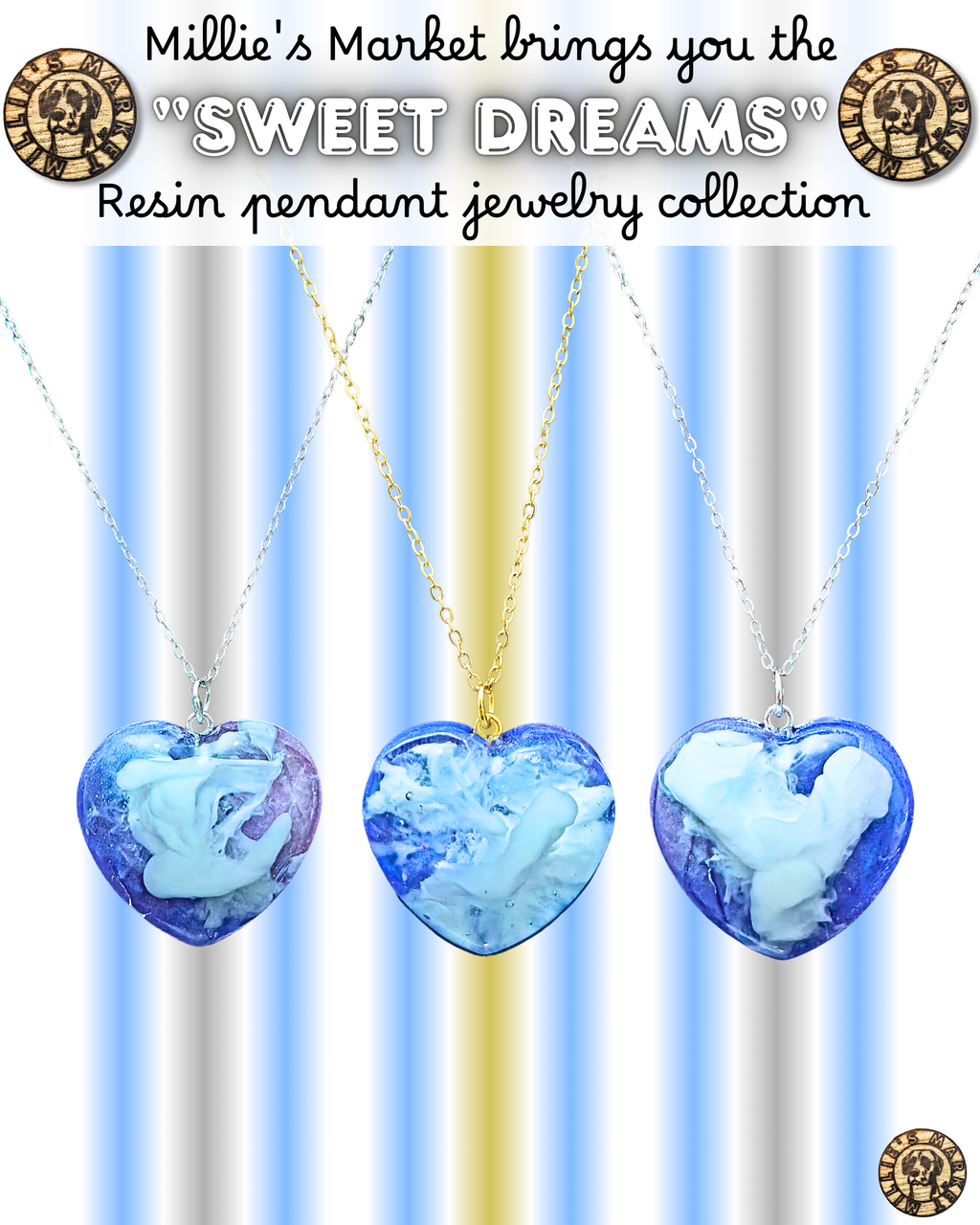 SWEET DREAMS Handmade Resin Pendant Jewelry Collection