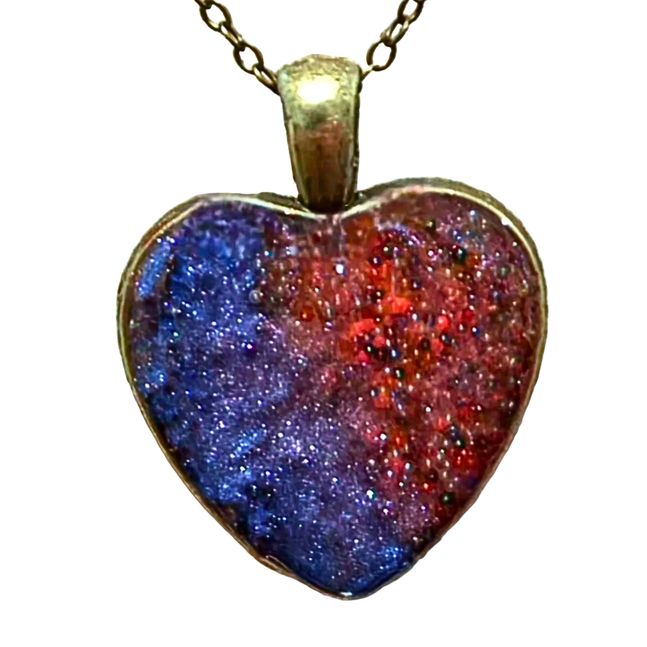 ROMEO & JULIET Handmade Resin Pendant Necklace