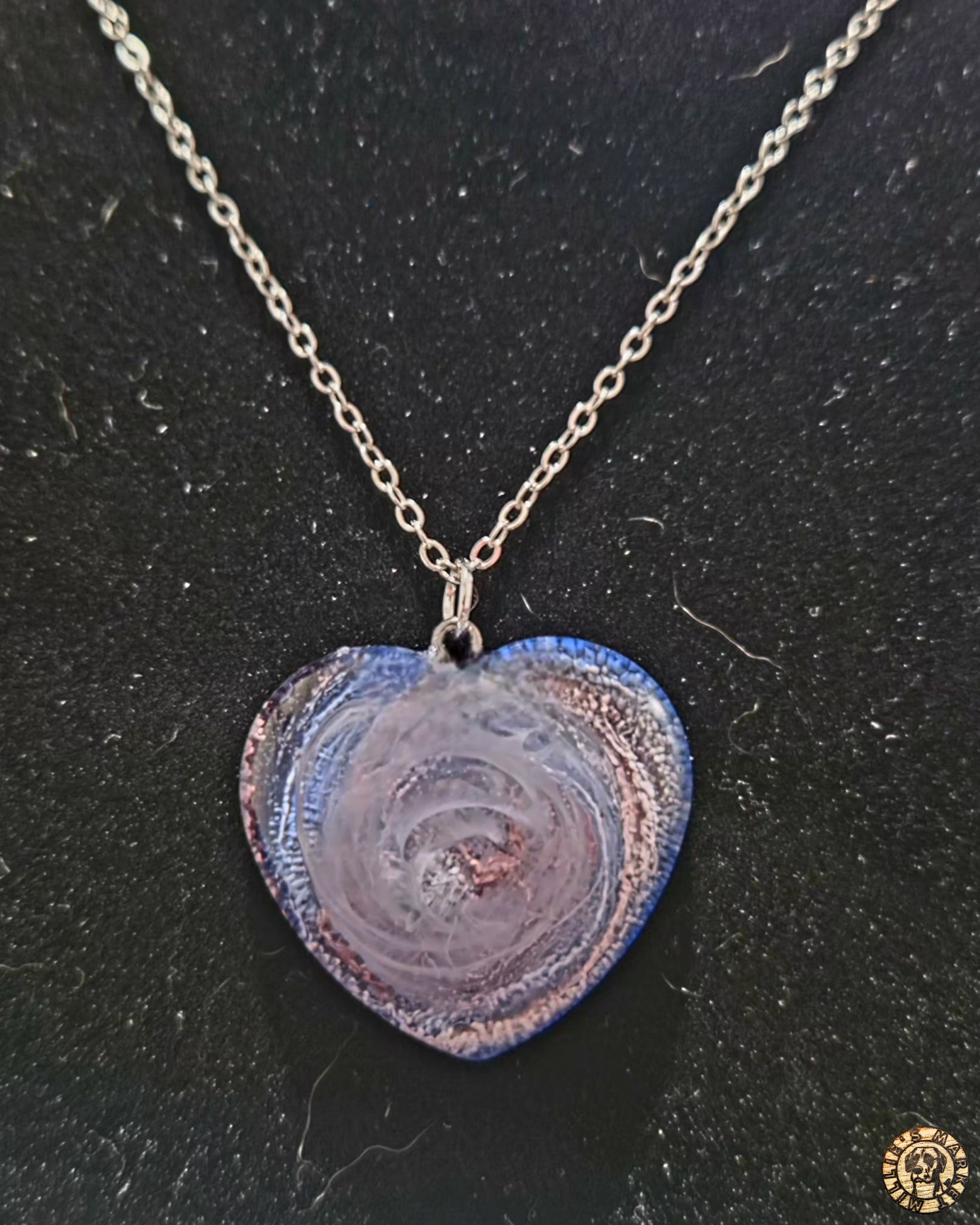 NEBULA Handmade Resin Petri Pendant Necklace