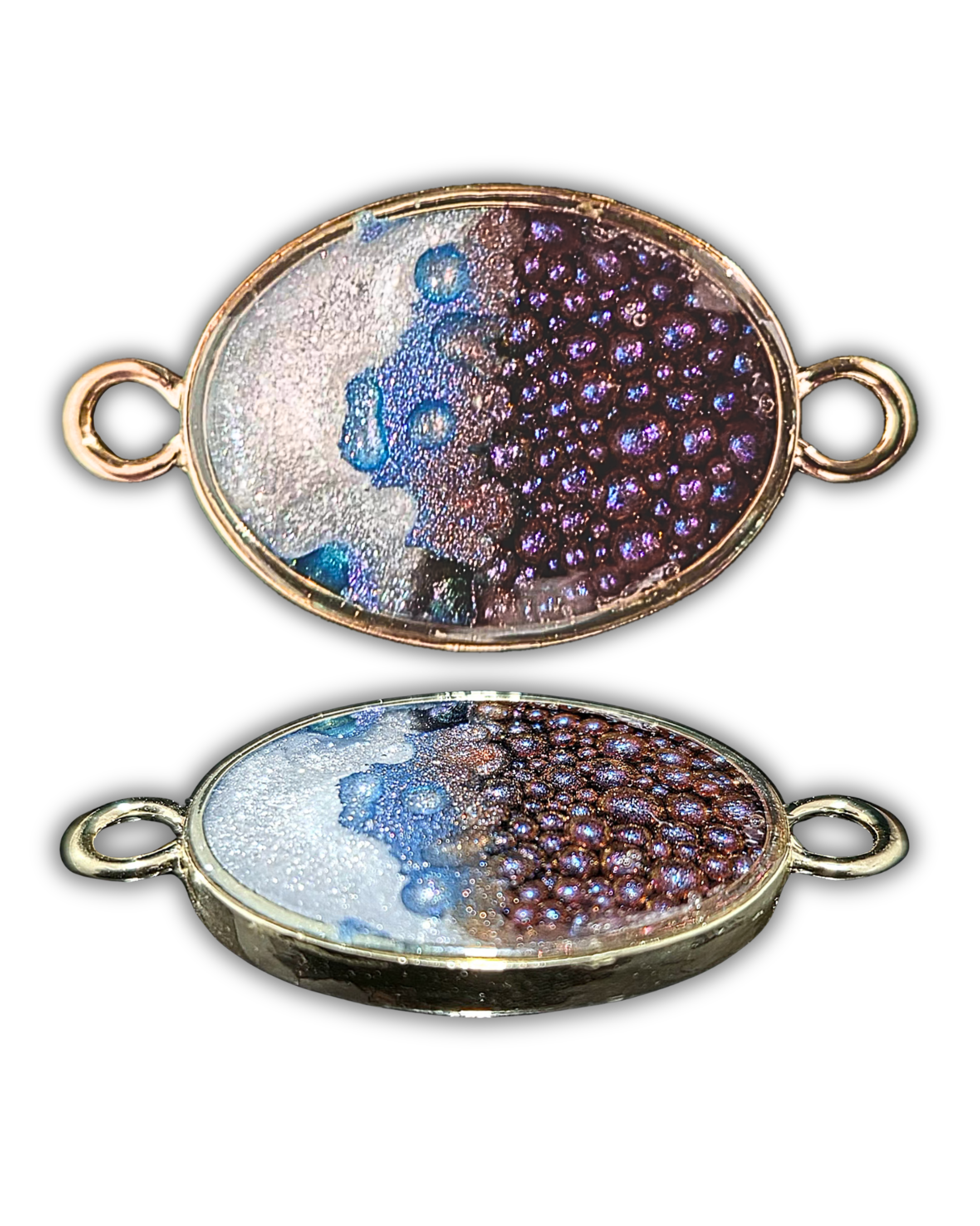 EGGPLANT Handmade Resin Pendant Necklace