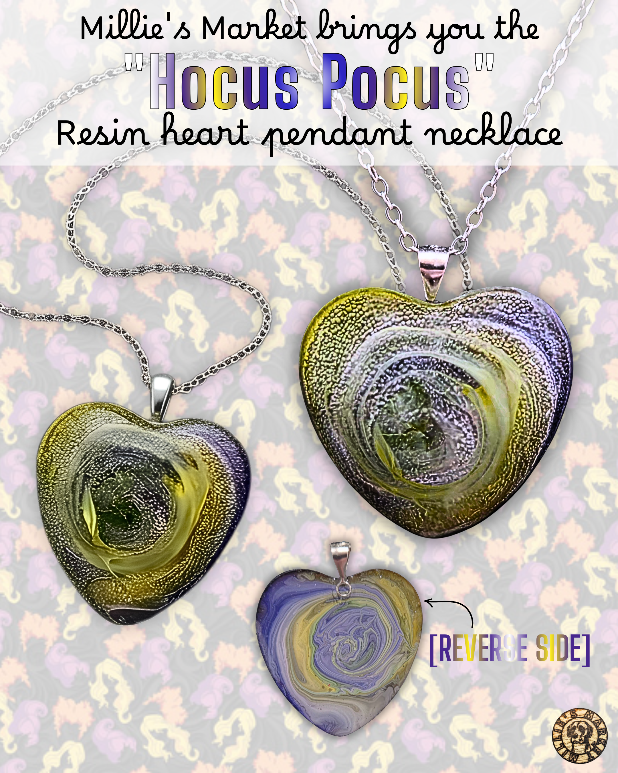 HOCUS POCUS Handmade Resin Pendant Necklace