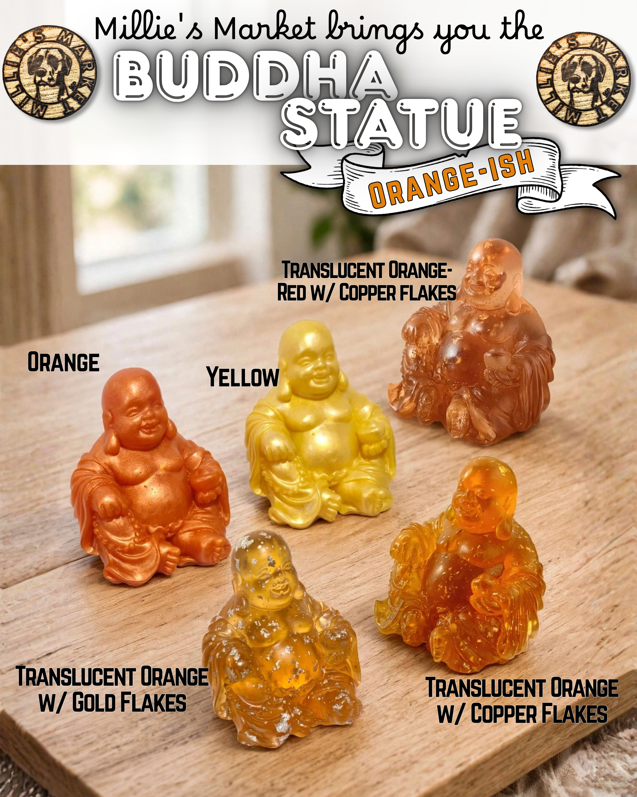 Handmade Resin Buddha Statue