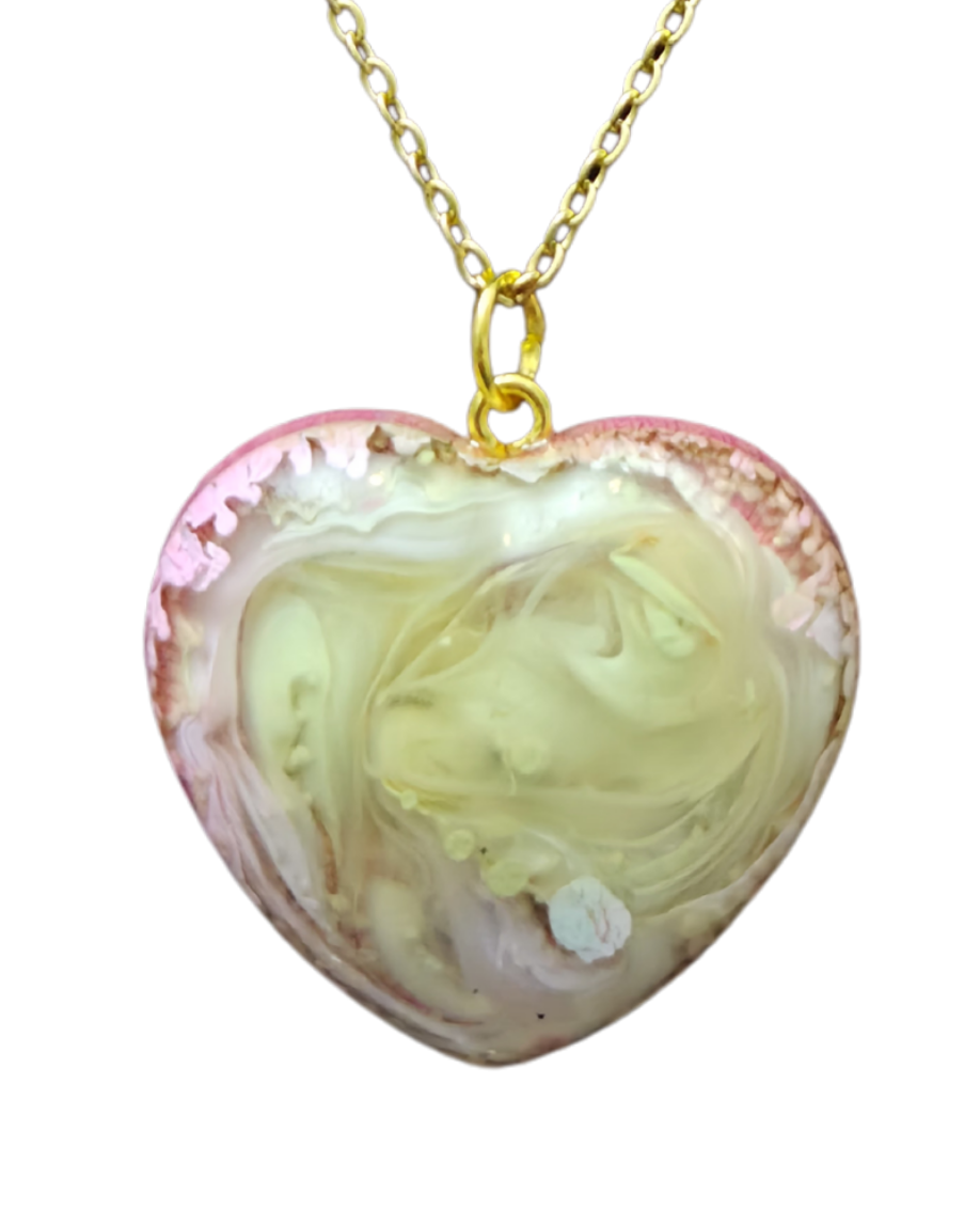 SPUMONI Handmade Resin Petri Pendant Necklace