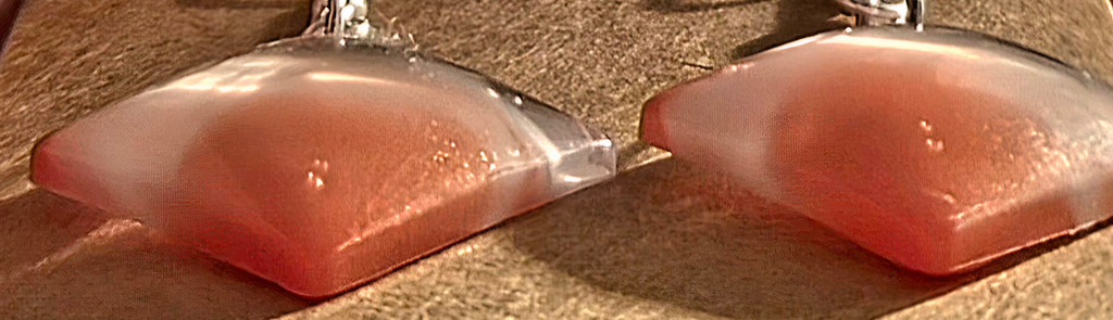CREAMSICLE Handmade Resin Earrings