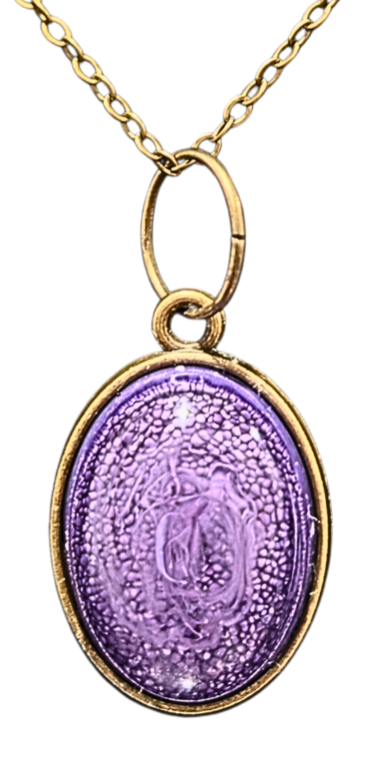 ALZHEIMER'S AWARENESS Handmade Resin Petri Pendant Collection