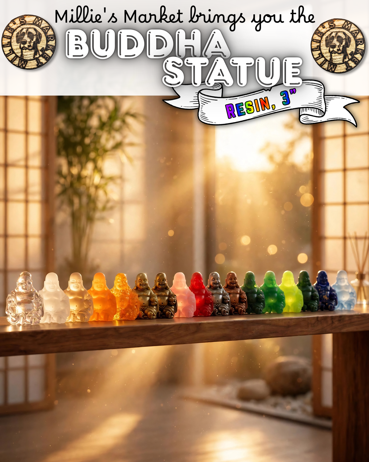 Handmade Resin Buddha Statue