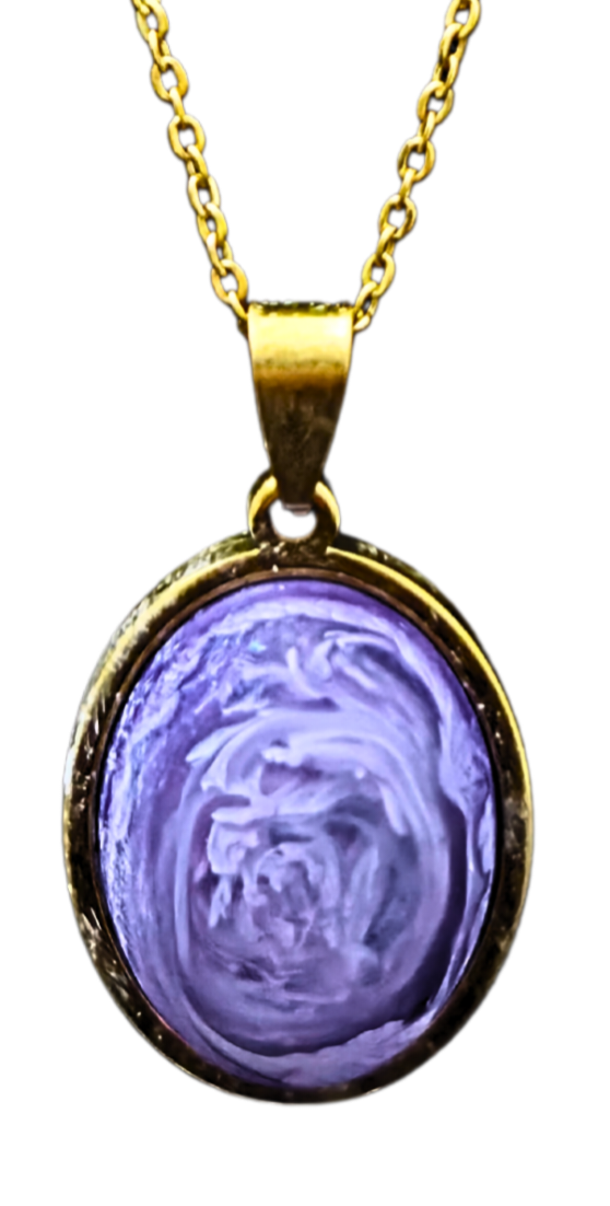 ALZHEIMER'S AWARENESS Handmade Resin Petri Pendant Collection