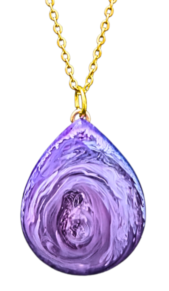 ALZHEIMER'S AWARENESS Handmade Resin Petri Pendant Collection