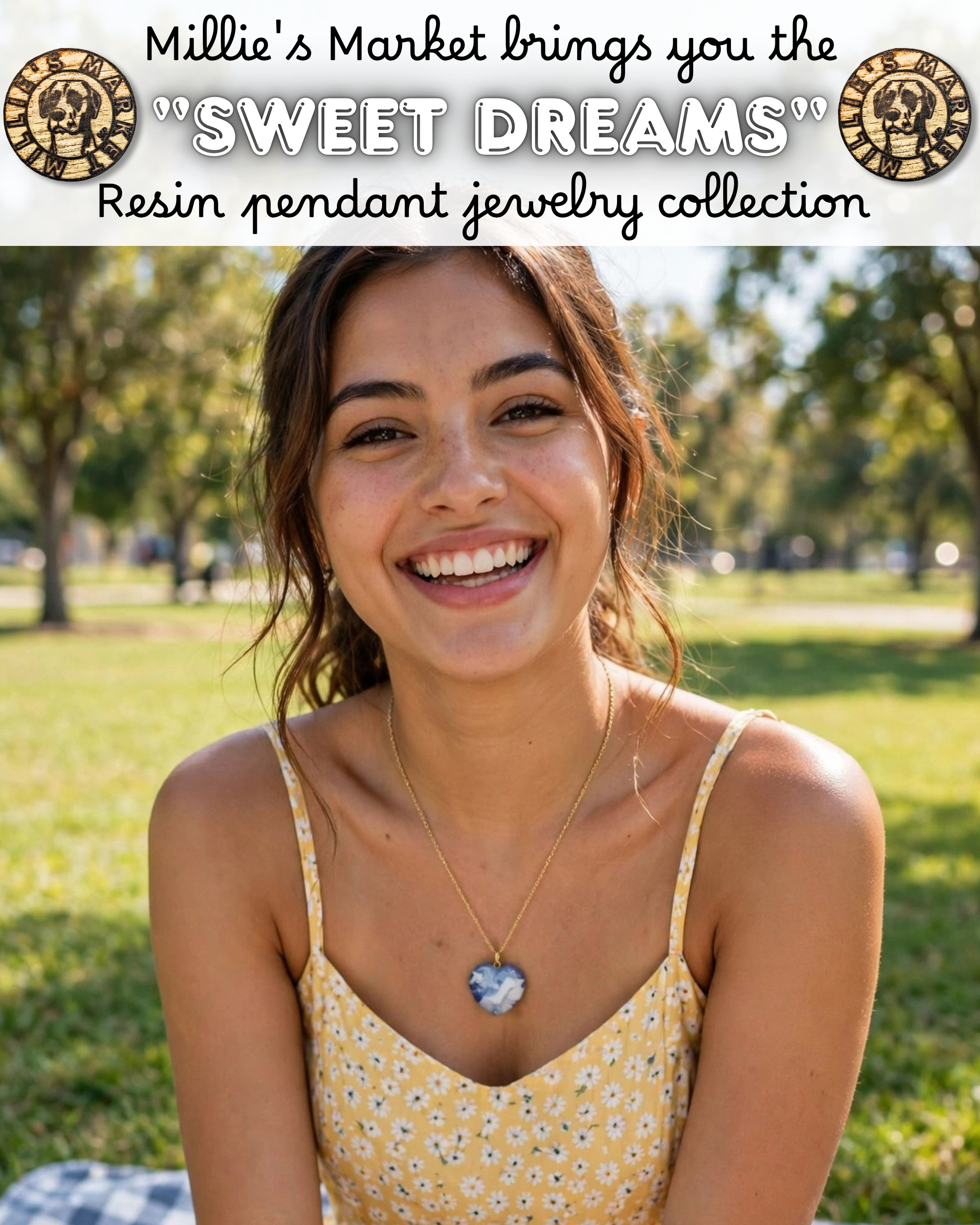 SWEET DREAMS Handmade Resin Pendant Jewelry Collection