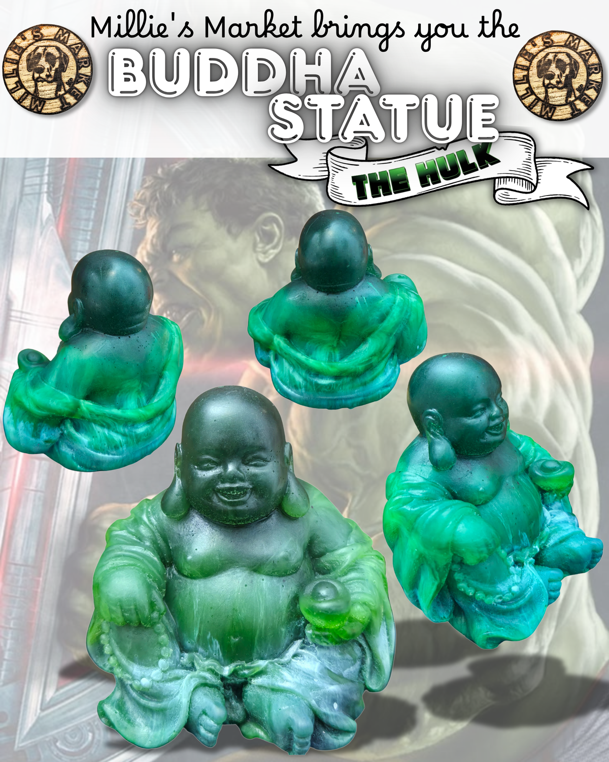 Handmade Resin Buddha Statue