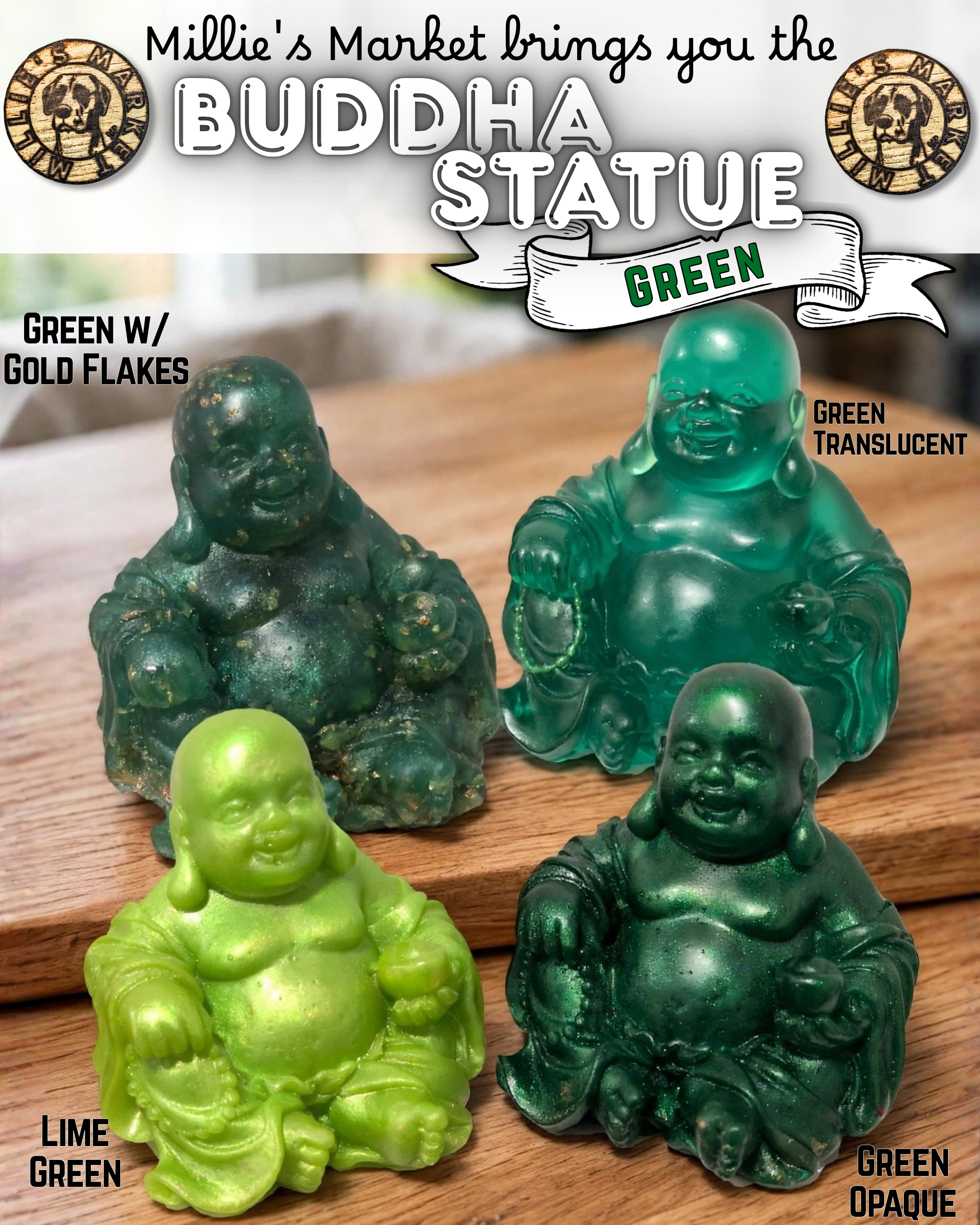 Handmade Resin Buddha Statue