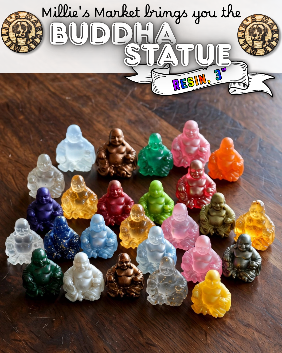 Handmade Resin Buddha Statue