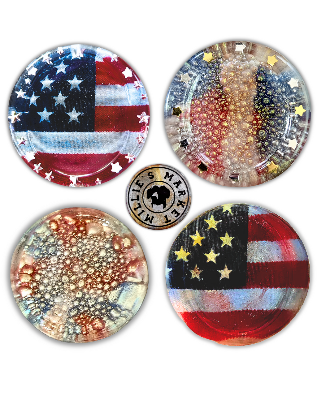 AMERICA 250 Resin Worry Stone