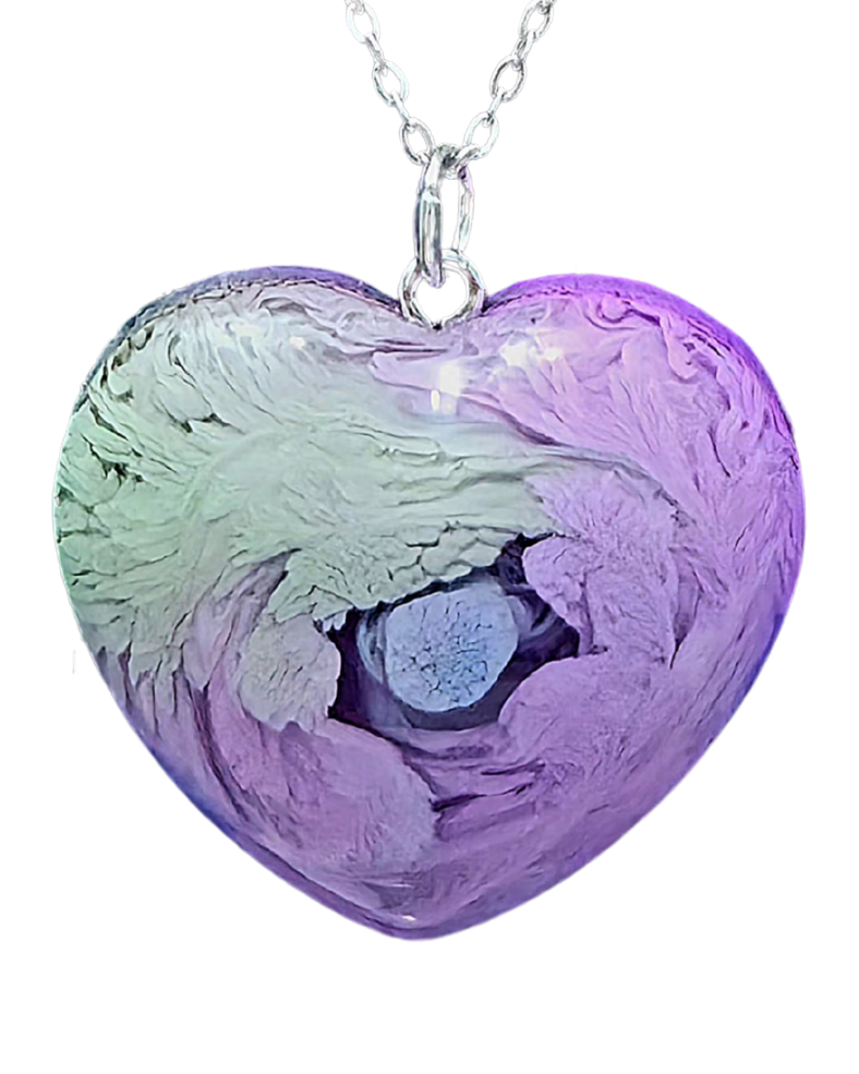 WISTERIA Handmade Resin Petri Pendant Necklace
