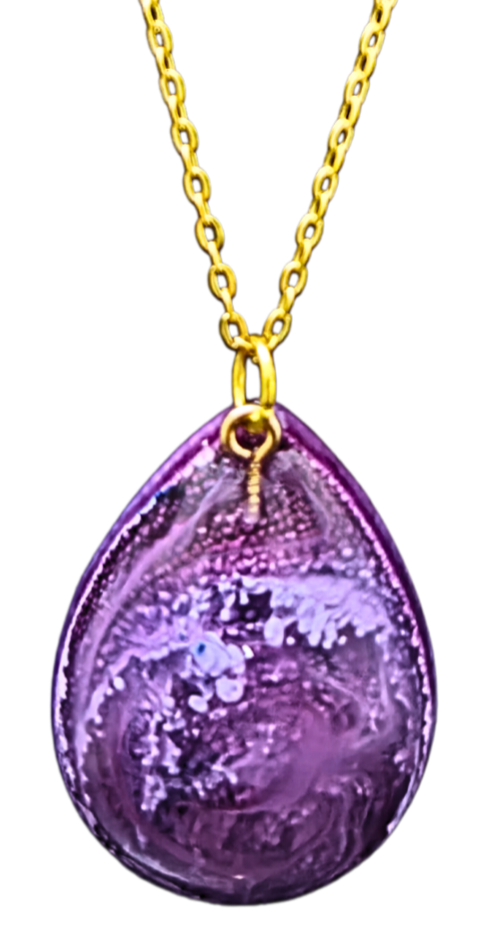 ALZHEIMER'S AWARENESS Handmade Resin Petri Pendant Collection
